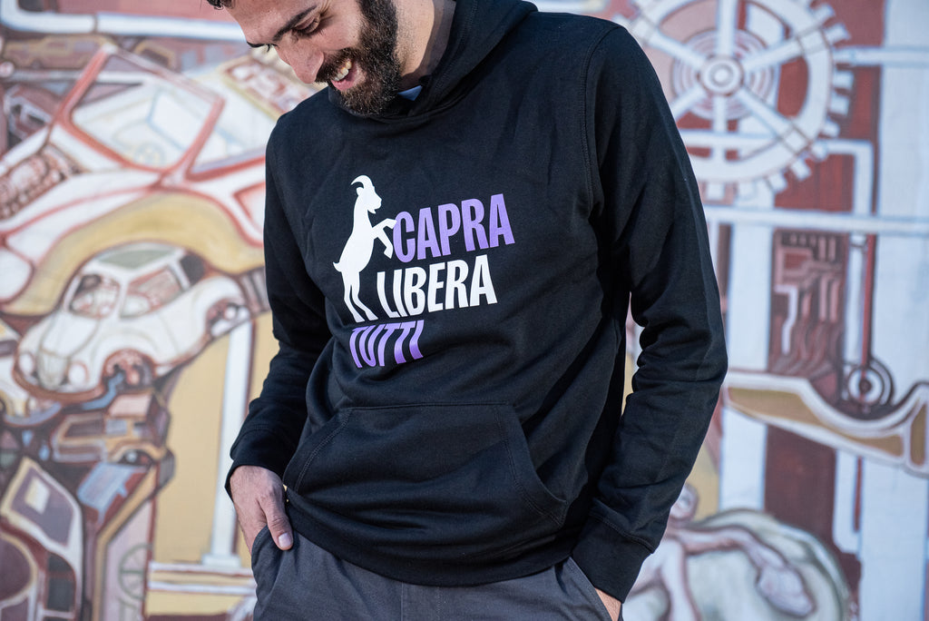 Felpa ufficiale Capra Libera Tutti